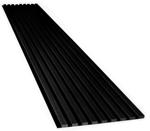 Lamele ścienne na płycie HDF czarnej CZARNE 40,5x275cm